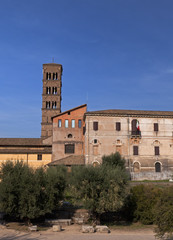 Fototapeta premium leaning tower in palentino, Rome