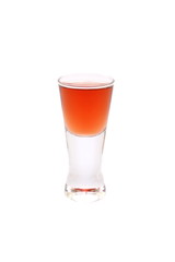 shot glass filled with liquor