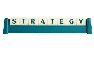 Strategy word on isolated letters board