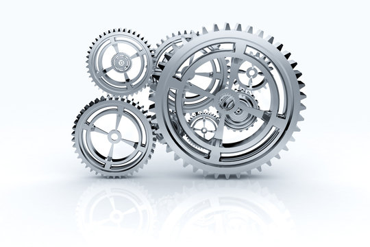 gear machinery and titanium concept