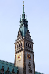 Rathausturm der Hansestadt Hamburg