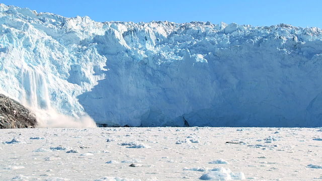 Glacial Calving in the Arctic