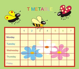 Timetable - meadow