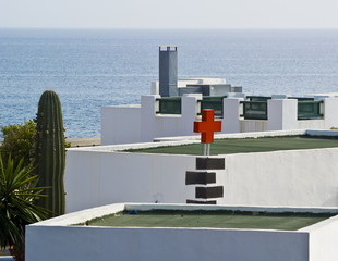 Rotes Kreuz auf Lanzarote