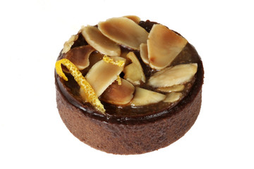 Orange and Chocolate Florentine Tart