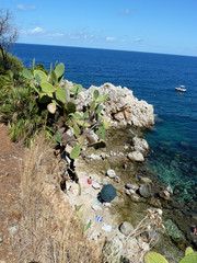Plage naturelle, Réserve du Zingaro, Italie