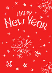 Fototapeta na wymiar Happy New Year card