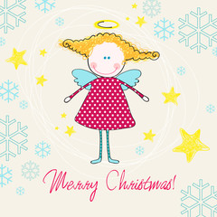 Cute angel illustration