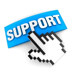 Fototapeta premium support button