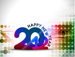 New year 2012 poster design