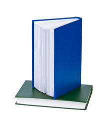 Two books on a white background.