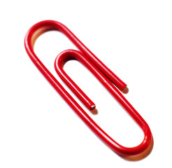 attache trombone rouge mémo