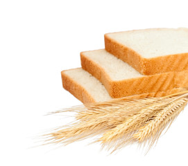 Fototapeta na wymiar Wheat product and ears