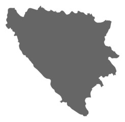 Map of Bosnia and Herzegovina
