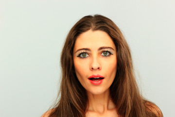 young woman portrait in studio