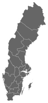 Map of Sweden