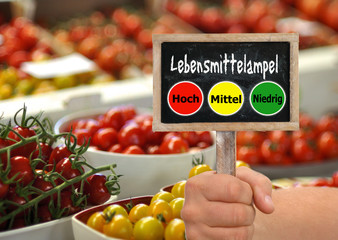Lebensmittelampel zur Lebensmittelkennzeichnung