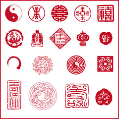 中国传统新年祝福图案