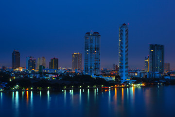 Obraz premium Thailand, Bangkok, the Chao Phraya River