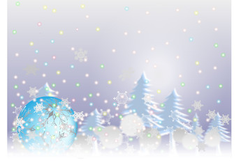 Snow chistmas background