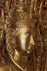 Golden buddha statue at Wat Thasung temple,Thailand.