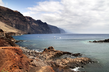 Los Gigantes viewed from Punta Teno in Tenerife, Canary Island