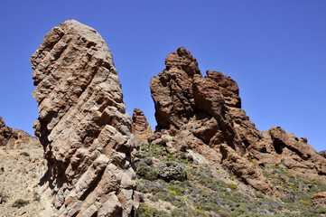 Lava rocks in the island of Tenerife
