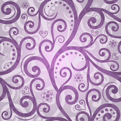 Seamless violet valentine pattern