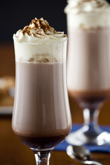 Two Chocolate Milk Shakes