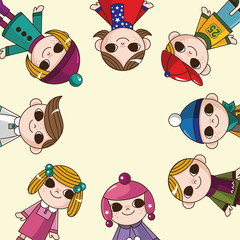 winter children card