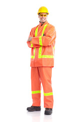 Handsome smiling contractor.