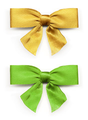 Gold and green ribbon