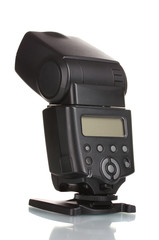 Camera flash isolated on white