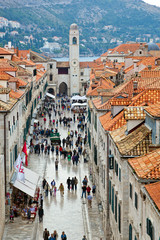 Kroatien, Dubrovnik, Hauptstrasse Stradun