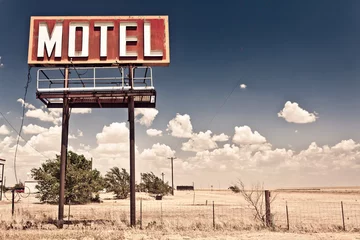 Gardinen Altes Motelschild © Andrew Bayda