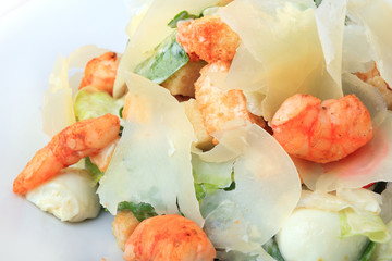 Caesar salad closeup