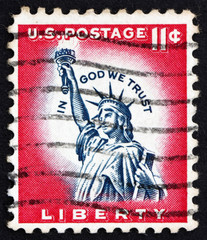 Postage stamp USA 1954 Statue of Liberty