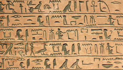 Fototapeta na wymiar Hieroglify