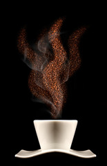 Profumo di caffè caldo