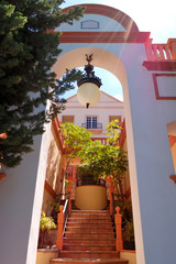 Entrance to the luxury villa, Tenerife island, Spain