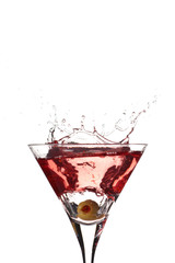 High contrast olive splash