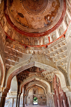 Decorations Inside Sheesh Shish Gumbad Tomb Lodi Gardens New Del