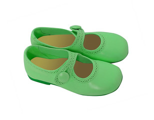 green shoes