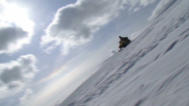 Snowmobile video.