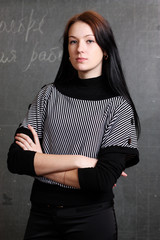 portrait of young teacher