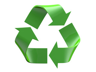 Recycle logo isolated on a white background