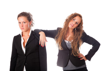 Two Tired Women at Work