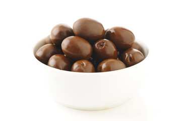 Kalamata olives in bowl