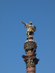 Fototapeta na wymiar Kolumny Krzysztofa Kolumba w Barcelonie.