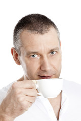 man with coffee